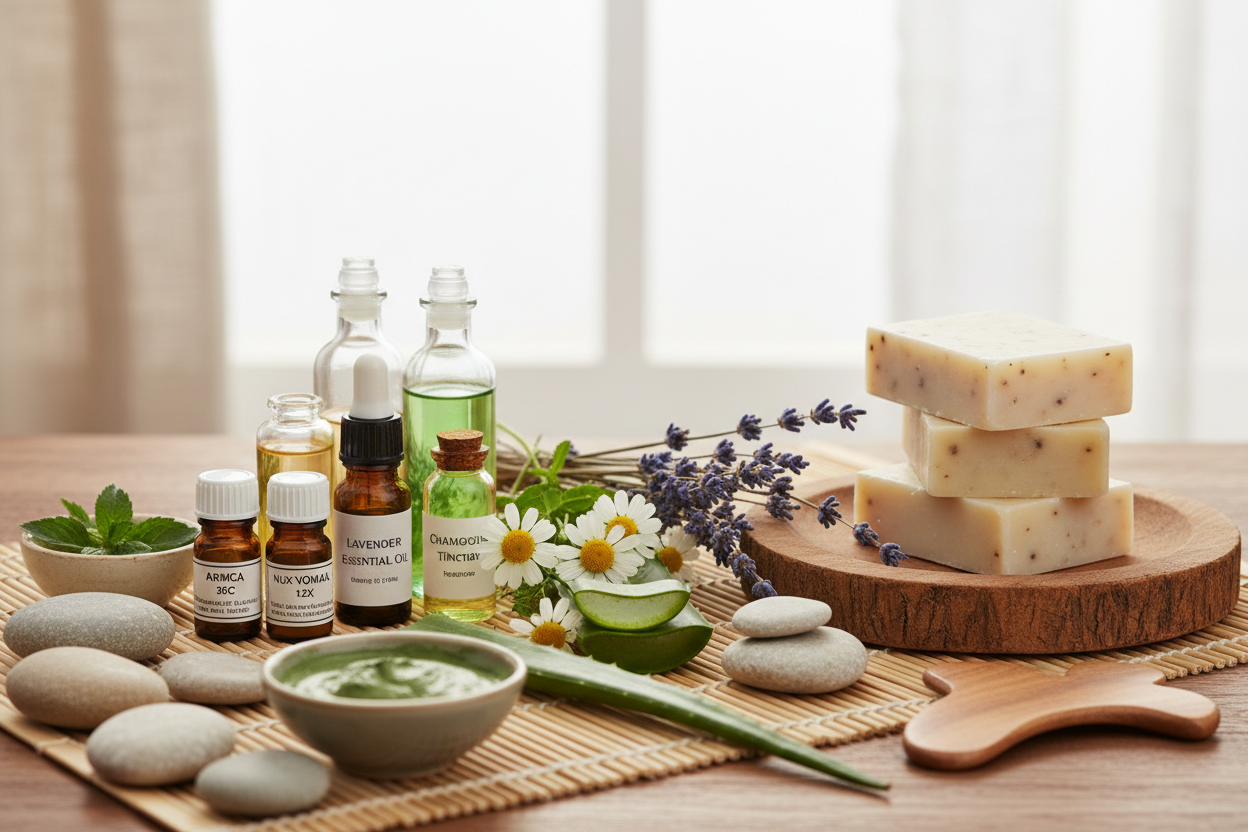 Naturaleza, cuidado personal, bienestar , homeopatia